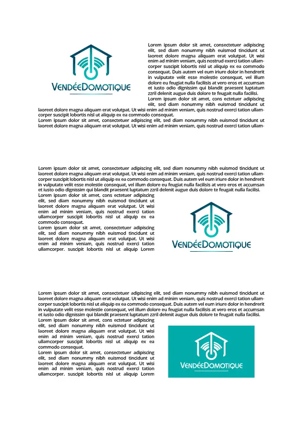 Charte graphique Vendée Domotique Charte graphique Vendée Domotique