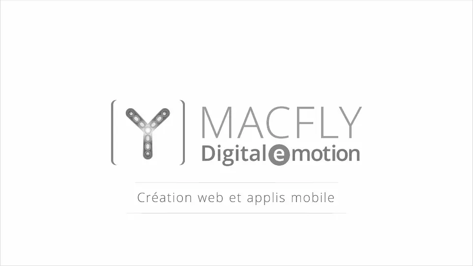 Mac Fly agence web et application client entreprise logotype macfly agence communication web application communication