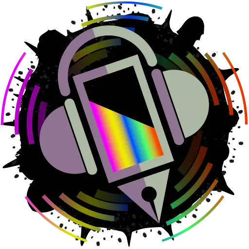 Logotype des ateliers de Thempo : créativité, dynamisme et technicité à 360° logotype atelier stylo couleur peinture casque tâche couleur vectoriel création