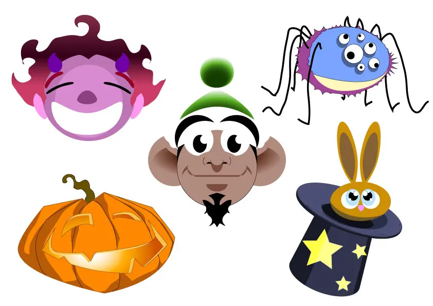 Divers illustrations sur le thème de halloween Divers illustrations sur le thème de halloween